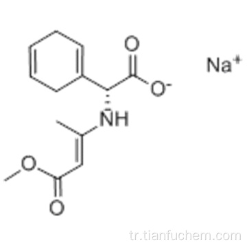 (R) - (+) - alfa - [(3-Metoksi-1-metil-3-okso-1-propenil) amino] -1,4-sikloheksadien-1-asetik asit sodyum tuzu CAS 26774-89-0